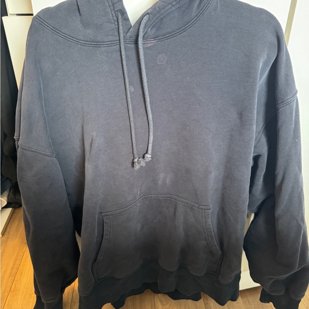Aritzia Cozy Sweatfleece Boyfriend Hoodie Black